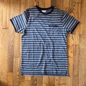 Levi’s Black & Grey Striped Tee